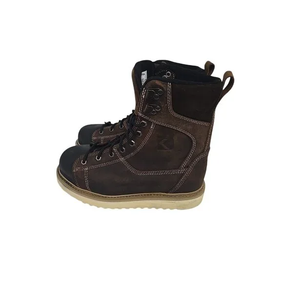 DAKOTA Men's 8'' 523 Steel Toe Steel Plate Ironworker Work Boots Brown Size 7.5M - Picture 5 of 10